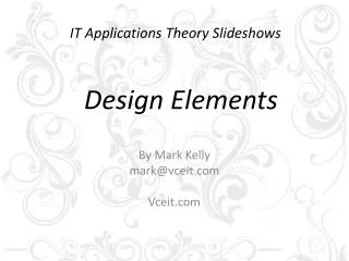 IT Applications Theory Slideshows