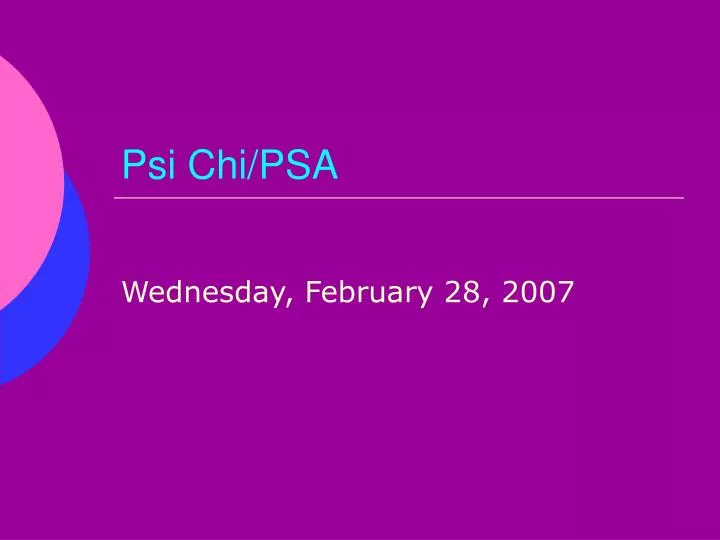 psi chi psa