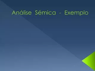 an lise s mica exemplo
