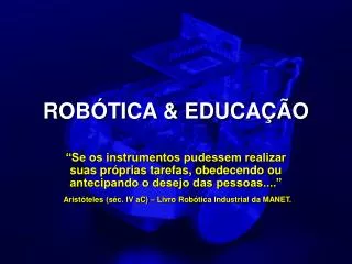 rob tica educa o