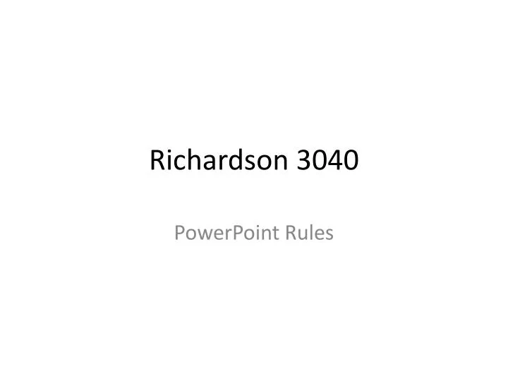richardson 3040