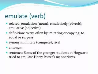 emulate (verb)