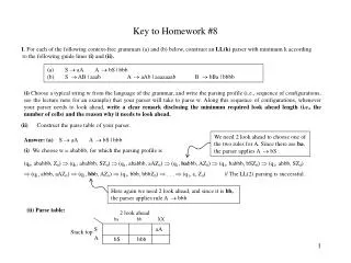 Key to Homework #8