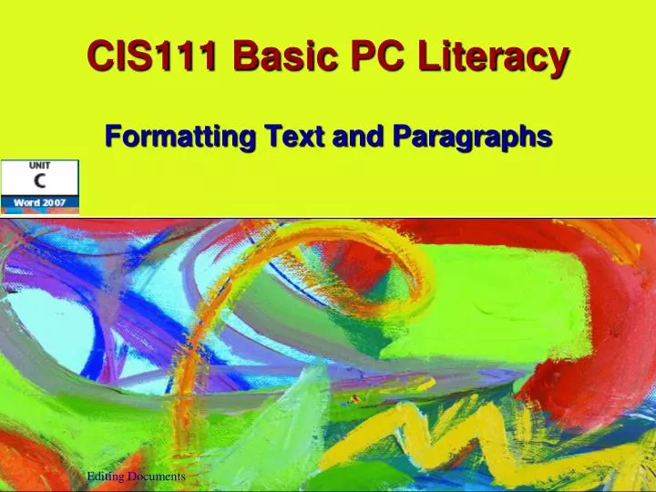 cis111 basic pc literacy