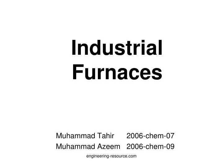 industrial furnaces