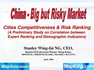 Stanley Wing-fai NG, CEO, Registered Professional Planner (Hong Kong),