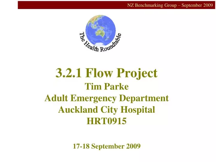 3 2 1 flow project tim parke adult emergency department auckland city hospital hrt0915