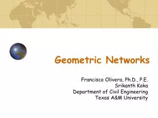 Geometric Networks