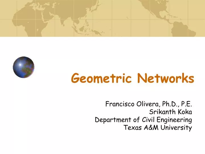 geometric networks