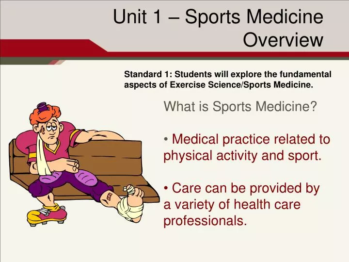 unit 1 sports medicine overview