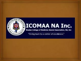 Current State of ICOMAA-NA