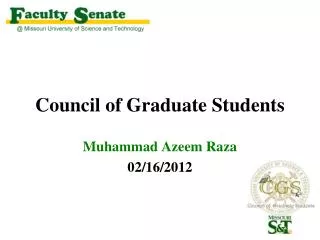 Council of Graduate Students