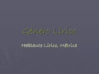 g nero l rico