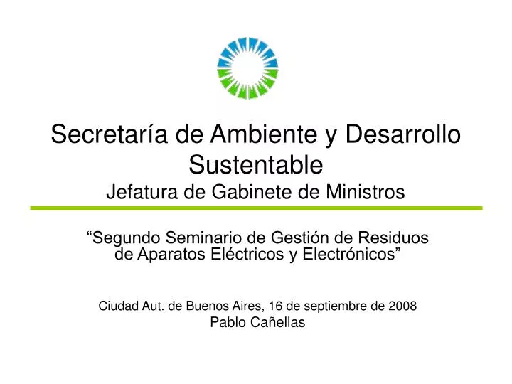 secretar a de ambiente y desarrollo sustentable jefatura de gabinete de ministros