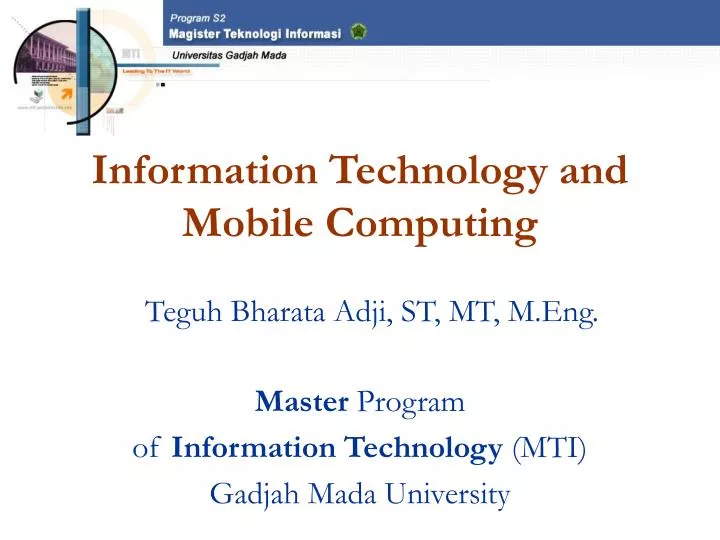 information technology and mobile computing