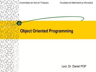 object oriented programming