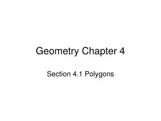 Geometry Chapter 4