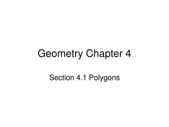 geometry chapter 4