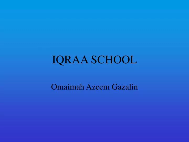 iqraa school