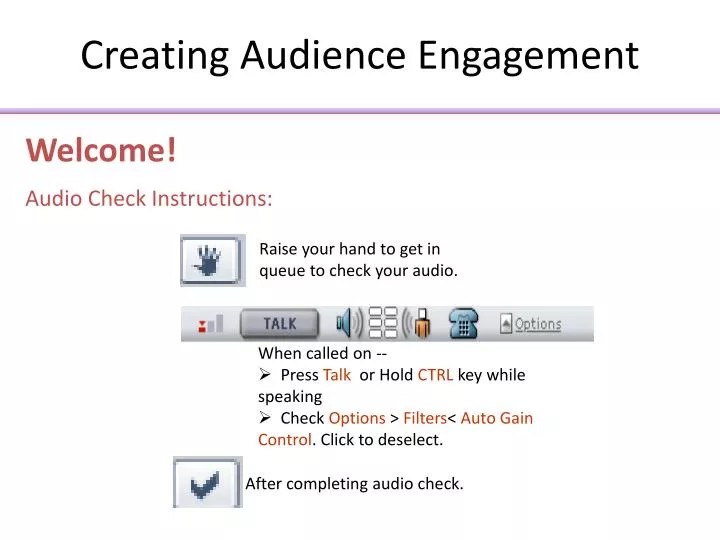 creating audience engagement