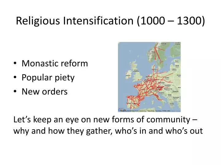 religious intensification 1000 1300