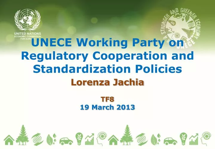 unece working party on regulatory cooperation and standardization policies