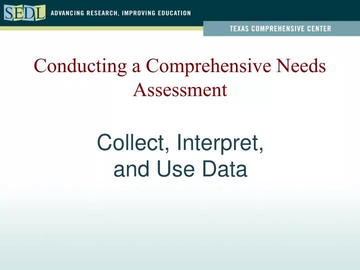 collect interpret and use data