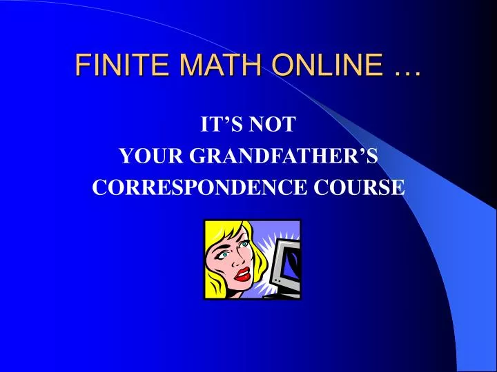 finite math online