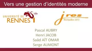 vers une gestion d identit s moderne