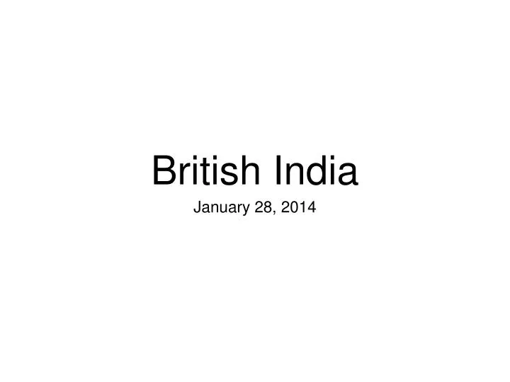 british india
