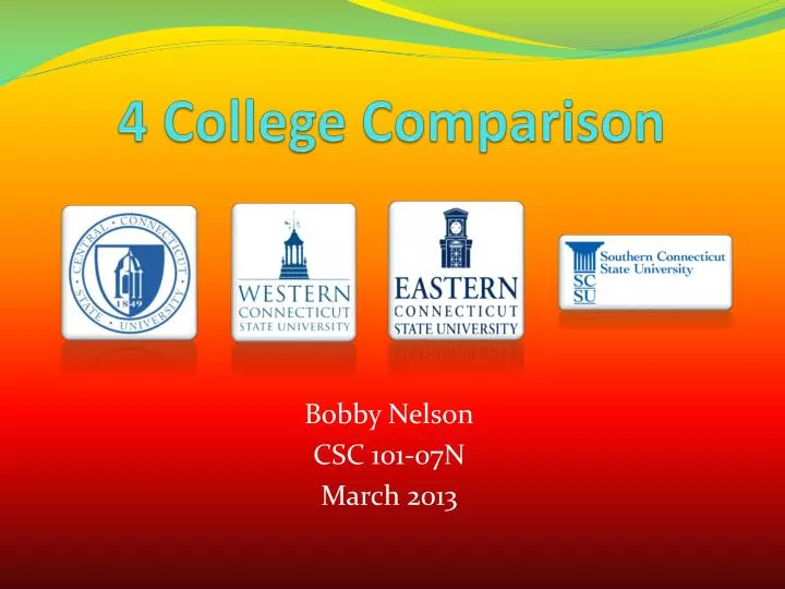 4 college comparison