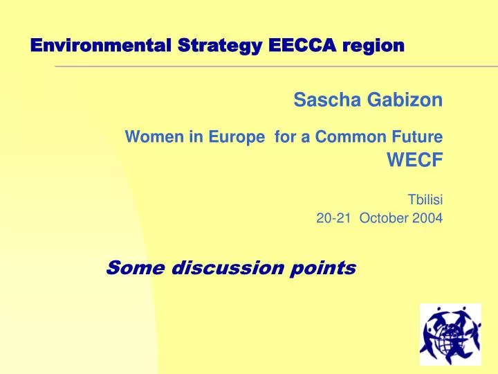 environmental strategy eecca region