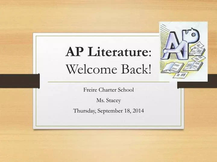 ap literature welcome back