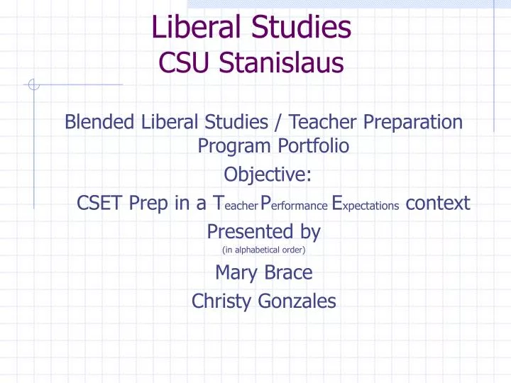 liberal studies csu stanislaus