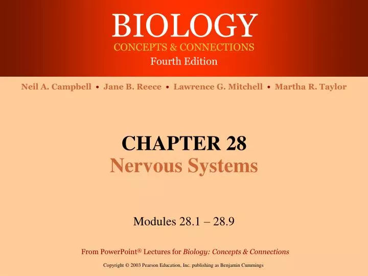 chapter 28 nervous systems