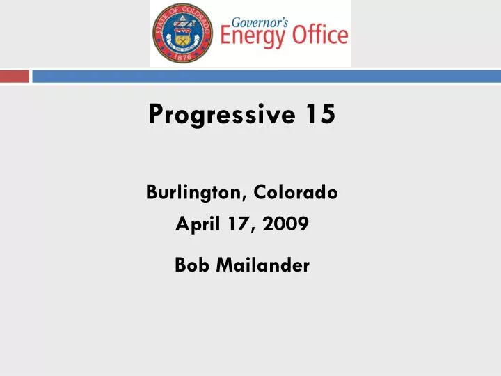 progressive 15 burlington colorado april 17 2009 bob mailander