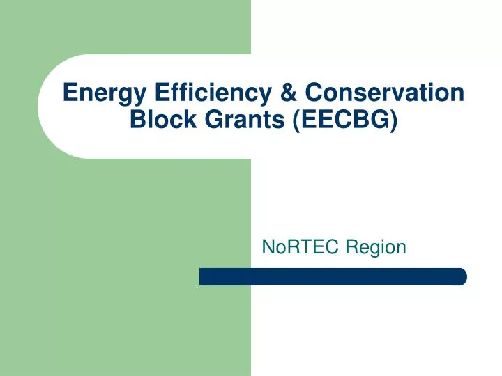 energy efficiency conservation block grants eecbg