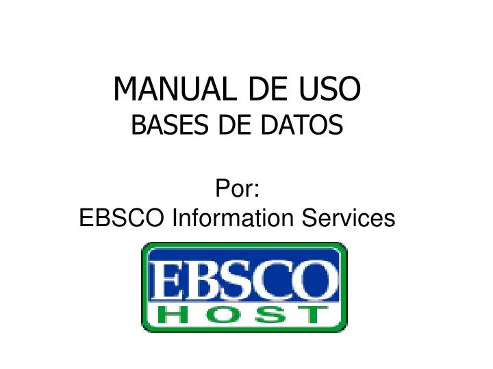 manual de uso bases de datos por ebsco information services