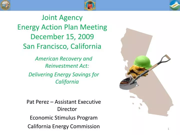 joint agency energy action plan meeting december 15 2009 san francisco california