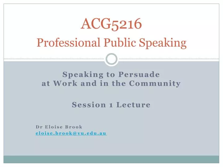 acg5216 professional public speaking