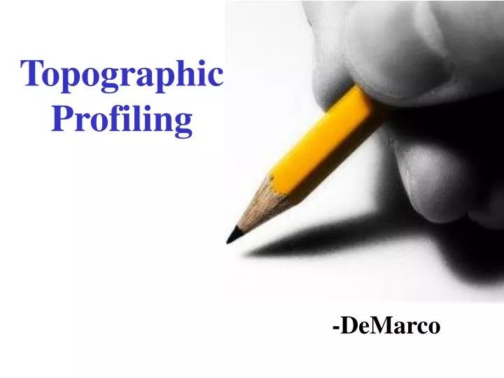 topographic profiling