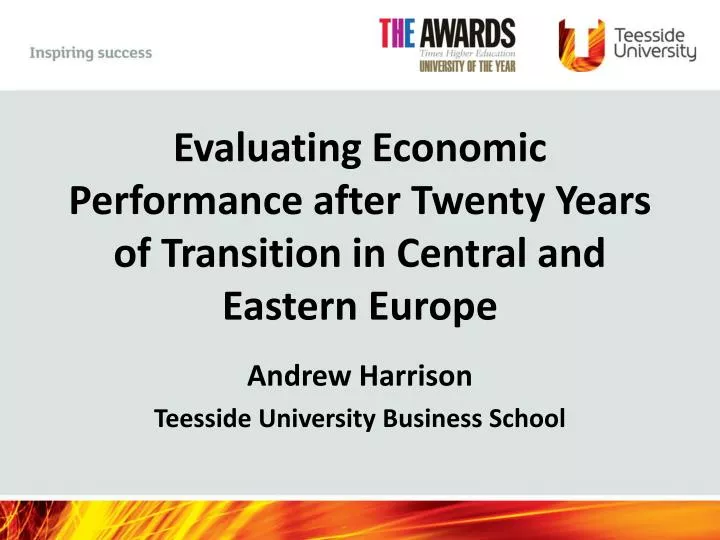 evaluating economic performance after twenty years of transition in central and eastern europe