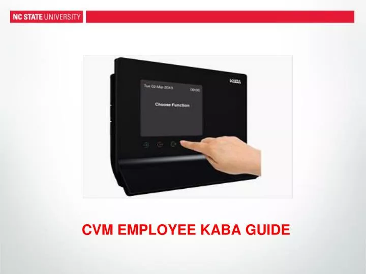 cvm employee kaba guide