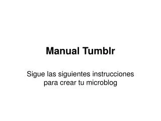 manual tumblr