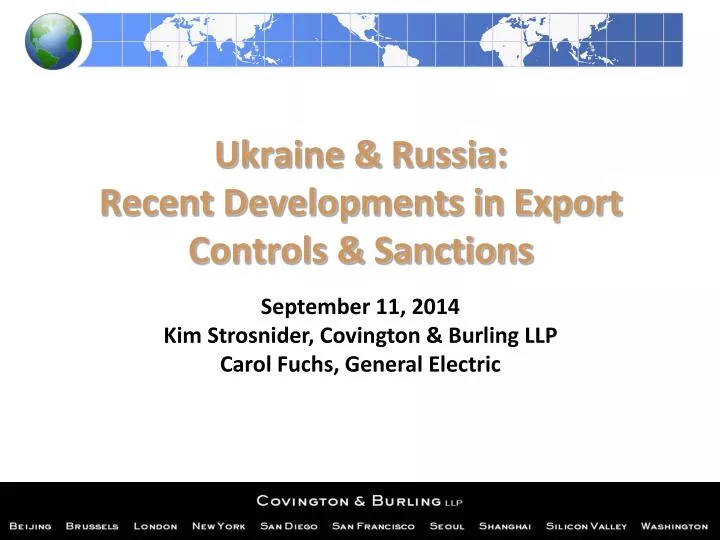 ukraine russia recent developments in export controls sanctions
