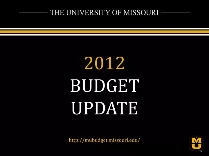 2012 budget update