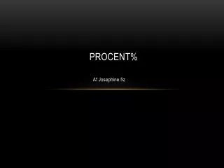 procent