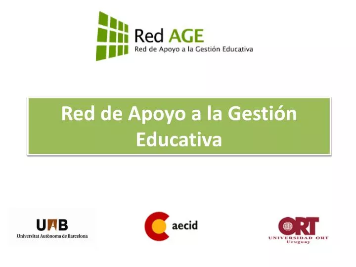 red de apoyo a la gesti n educativa