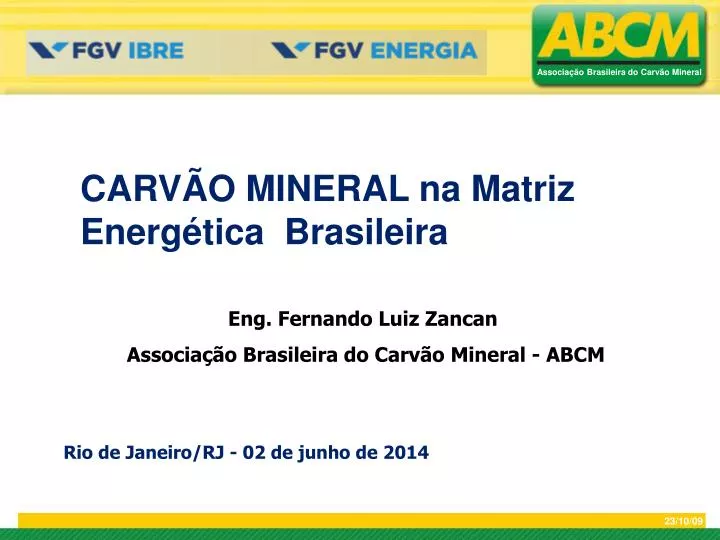 eng fernando luiz zancan associa o brasileira do carv o mineral abcm