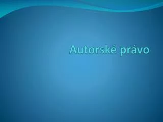 autorsk pr vo